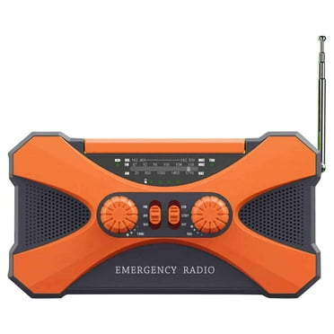UNLLLL 10000ma Disaster Prevention Emergency Hand Crank Power Generation Radio Flashlight Multi-functional Solar Charging Treasure Lights, for Bedroom, Outdoor, Gift Giving