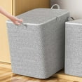 thumbnail image 1 of UNLLLL 110L Non-woven Zipper Storage Bag, Moving Quilt Storage Basket, Travel Large-capacity Storage Bag, Versatile Durable Home Tools, for Seasonal Clothing Quilt, 48*44*48cm, 1 of 8