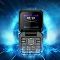 thumbnail image 1 of UNLLLL 2024 New Mini Flip Mobile Phone, 2 SIM Card Small Display Foldable Cell Phone, Unlocked Flip Phone 2G Flip Cell Phone, for Seniors, 1 of 6