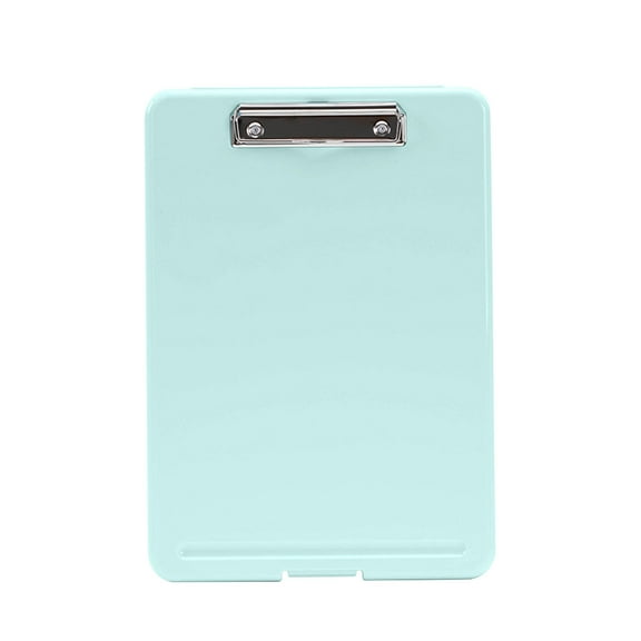 UNLLLL A4 Word Pad File Box, Multifunctional File Box, Folder File Test Paper Storage Box, for Students and Office Workers, Light blue