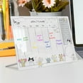 thumbnail image 1 of UNLLLL Acrylic Desktop Week Plan Memo Board Erasable Transparent Message Writing Board Memo Reminder Display Board, for Students and Office Workers, 1 of 4