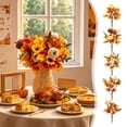 thumbnail image 1 of UNLLLL Artificial Pumpkin and Maple Leaf Floral Arrangement, Fall Themed Faux Greenery Branch with Mini Gourds, for Thanksgiving Halloween Home Table Decor (C), 1 of 7