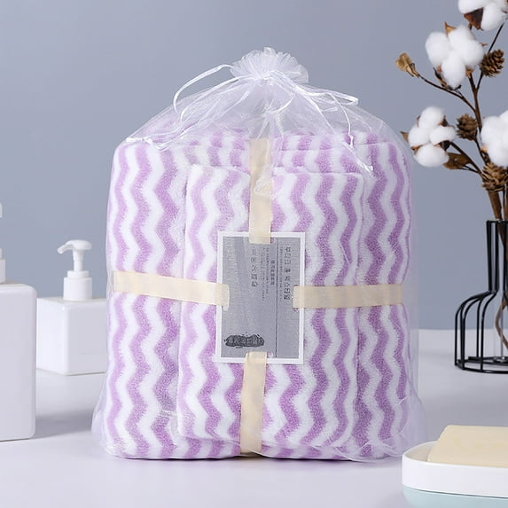 UNLLLL Bath Towel Bathroom Set Deluxe Bath Towel Ultra Soft Cotton Towel Set High Absorbent Towel Includes 1 Bath Towel 27.5X55 Inches And 1 Towel 13.5X29.5 In, for Kitchen or Bathroom