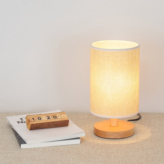 UNLLLL Bedside Lamp Night Light Warm White Gift Wood Table lamp, for Bedroom, Outdoor, Gift Giving