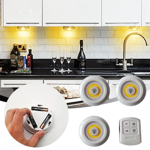 UNLLLL COB Remote Control Sensor Pat Light Bedside Feeding Light Bedroom Closet Closet Light Nightlight, for Bedroom, Outdoor, Gift Giving
