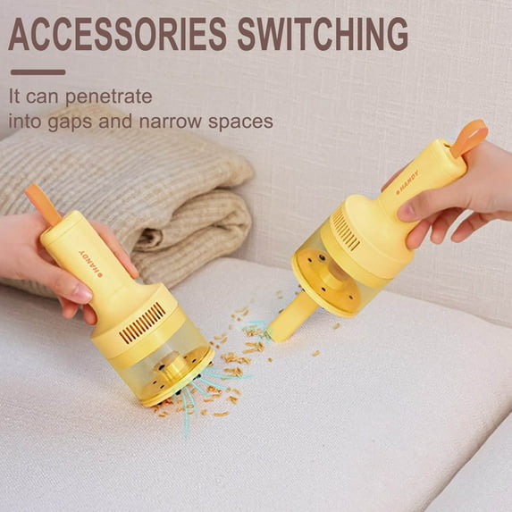 UNLLLL Car Vacuum Cleaner Wireless Hand-held Portable Small Large Suction Vacuum Cleaner Household Keyboard Cleaner, for Room, Bedroom, Desktop