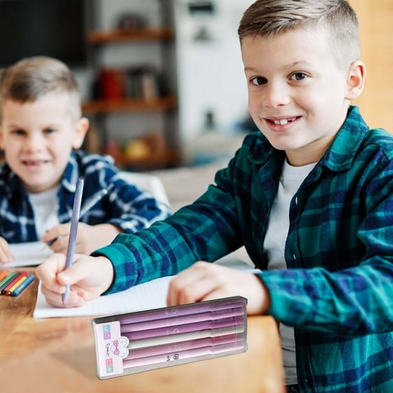 UNLLLL Color Boxed Pen Six Black Gel Pen Set A Box Of 6 Student Exam Stationery Carbon Pen Capacity 10ml, for Students and Office Workers