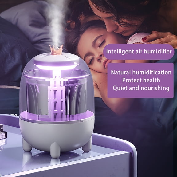 UNLLLL Color Humidifier Small Office Desktop Mute Bedroom Dormitory Student Home Portable Usb Power Supply, for Home, Outdoor, Car