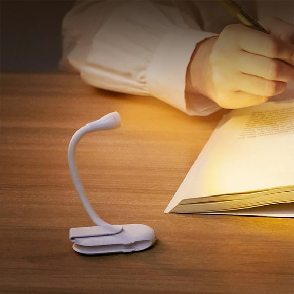 UNLLLL Creative Mini Clip Lamp Learning USB Charging Lamp Bedside Convenient Lamp Student Reading Dormitory Night Lamp, for Bedroom, Outdoor, Gift Giving