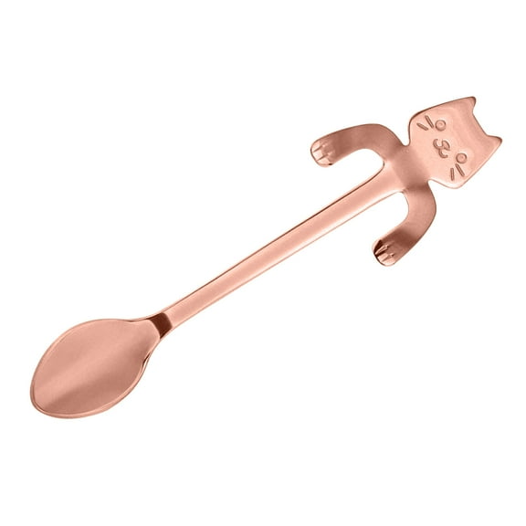 UNLLLL Cute Hanging Stainless Steel Stirring Spoon Handle Coffee Spoon, for Food, Desserts, Soup