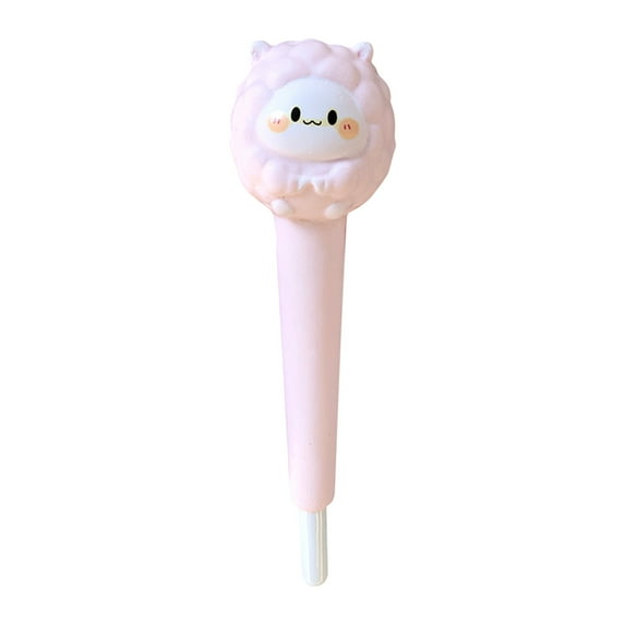 UNLLLL Cute Sheep Decompression Pen Student Stationery Vent Decompression Pinch Gel Pen 5ml, for Students and Office Workers