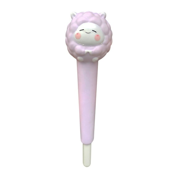 UNLLLL Cute Sheep Decompression Pen Student Stationery Vent Decompression Pinch Gel Pen 5ml, for Students and Office Workers