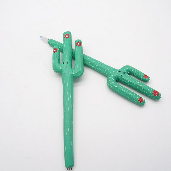 UNLLLL Cute Wooden Carving Pen Stationery Wooden Technological Pen 10mL, for Students and Office Workers