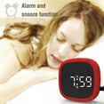 thumbnail image 1 of UNLLLL Digital Alarm Clock LED Display Pocket Voice-activated Clock Desk Clock, for school, home, 1 of 4