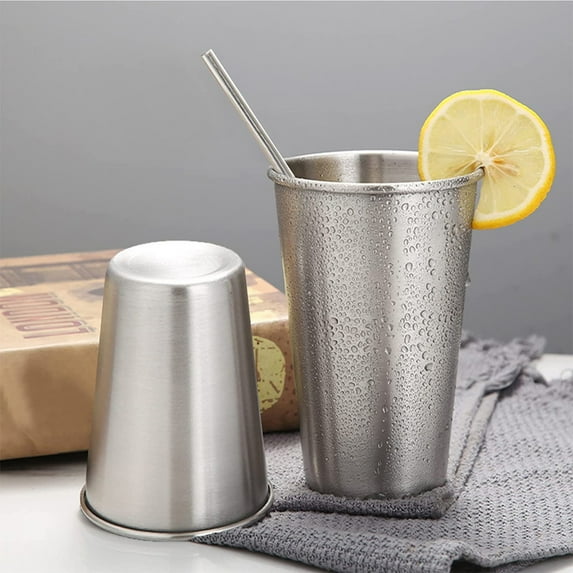 UNLLLL Drinking Mug 350ml Stainless Steel Cup Camping Party Tumbler Coffee Beer, for Adults or Kids