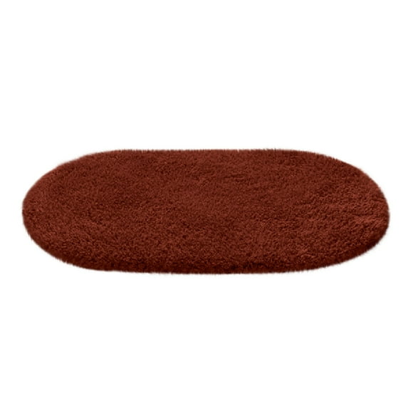 UNLLLL Floor Mats Household Oval Living Room Carpet Entry Door Bedroom Foot Mats Bathroom Bathroom Absorbent Floor Mats 19.7*31.5in, for Adults, Children and Pets