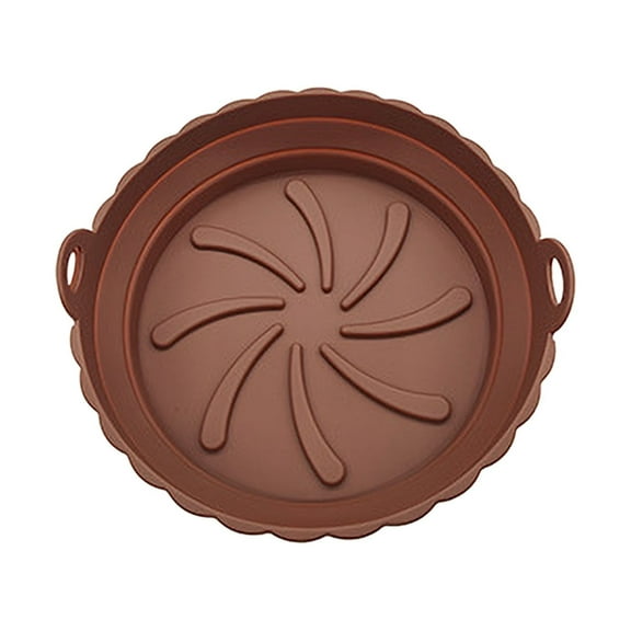 UNLLLL Flower Shaped Fryer Tray Pad, 1 PCS Reusable Silicone Pot Baking Tray, Non-stick Food-grade, Air Fryer Accessories, for Baking, Roasting, Frying or Holding Food, Coffee