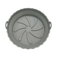 thumbnail image 1 of UNLLLL Flower Shaped Fryer Tray Pad, 1 PCS Reusable Silicone Pot Baking Tray, Non-stick Food-grade, Air Fryer Accessories, for Baking, Roasting, Frying or Holding Food, Gray, 1 of 6