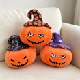 thumbnail image 1 of UNLLLL Halloween Pumpkin Shaped Throw Pillow, Funny Pumpkin Plush Toy Pillow, Cotton Pumpkin Doll, for Sofa Bed Chair Home Decoration (Black), 1 of 7