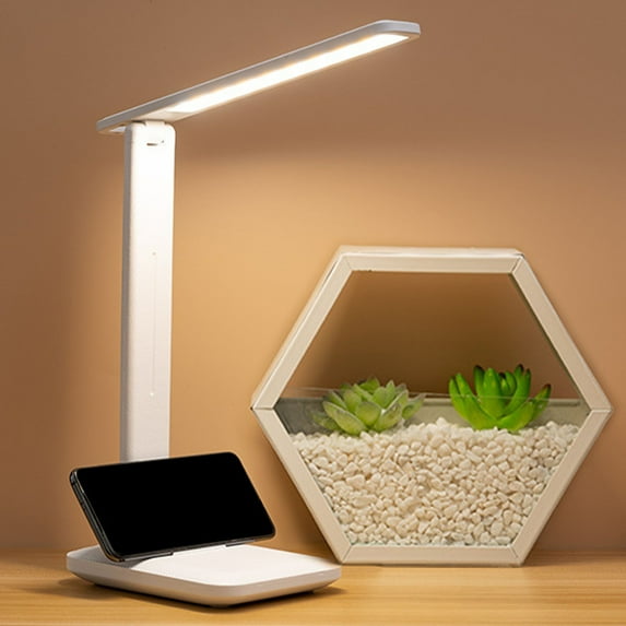 UNLLLL LED Bright Table Lamp Long Battery Life Children Eye Protection Desk Lamp Stepless Dimming Blu-ray Filter Bedroom Night Lamp, for Bedroom, Outdoor, Gift Giving