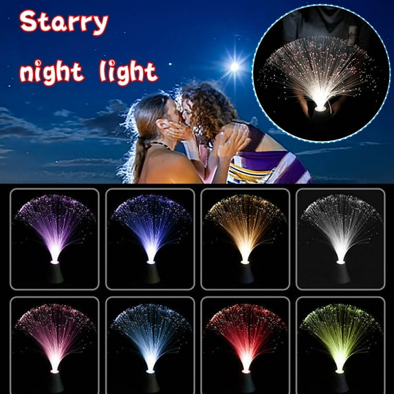 UNLLLL LED Fiber Lantern Colorful Color-changing Fiber Pptic Light Festival Atmosphere Light USB, for Bedroom, Outdoor, Gift Giving