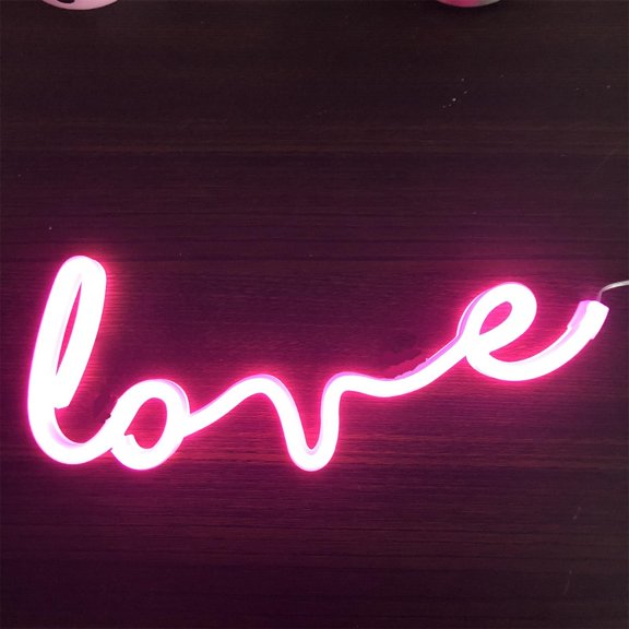 UNLLLL LED Neon Light Sign Night Lamp Wall Art Decorative Room Party Decor, for Bedroom, Outdoor, Gift Giving