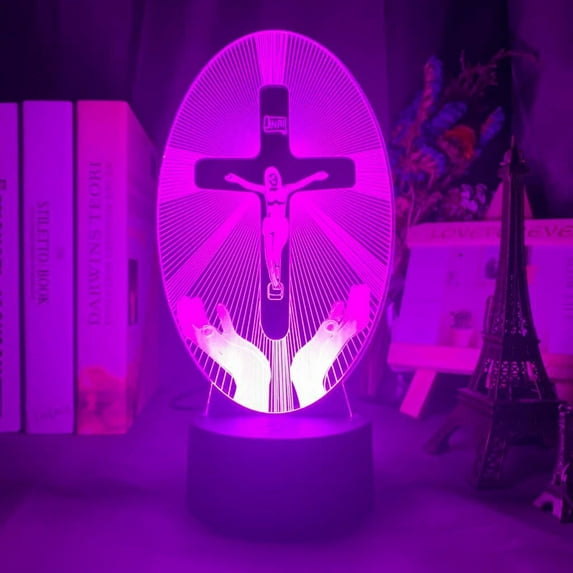 UNLLLL LED Night Light For Church Decoration Lights Blessed Mary Lamp, for Bedroom, Outdoor, Gift Giving