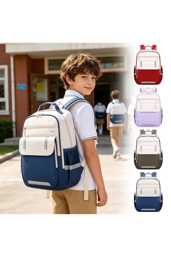Large Capacity Daypack, Reinforced Ergonomic Breathable Backpack, Padded Shoulder Straps for Pressure Relief, for College Travel Daily Commute (Purple)
