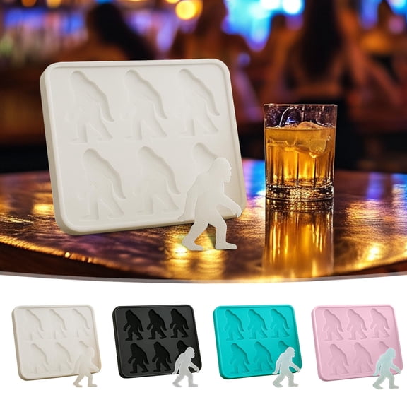UNLLLL Large Silicone Ice Cubes Tray, Round Ice Ball Maker with Lid, Food Grade Flexible Ice Mold, for Whiskey Cocktails and Jelly, Easy Release (Black)