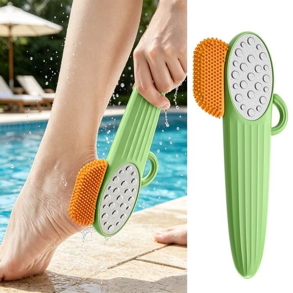 UNLLLL Manual Nano Foot Grinder, Callus Remover for Dead Skin and Rough Heels, Dry and Wet Use Ergonomic Foot File, for Home Foot Care and Exfoliation (Green)