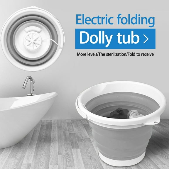 UNLLLL Mini Turbo Washing Machine USB Portable Washing Machine with Foldable, Available at Home and Office