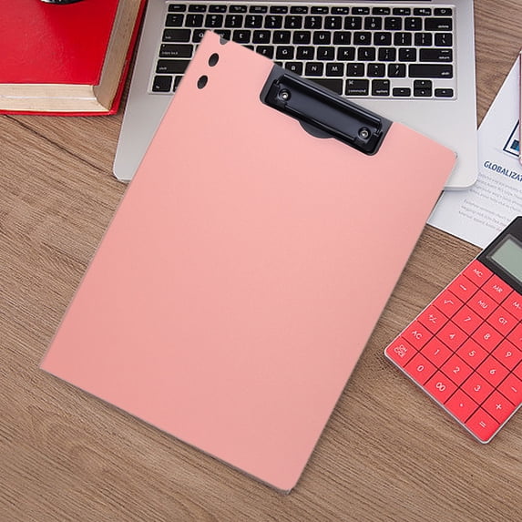 UNLLLL Multi-Functional A4 Student Folder, Foldable Clipboard with Cover, with Exam Mat, Test Paper Organizer, Office Document Folder, for School Office, Pink