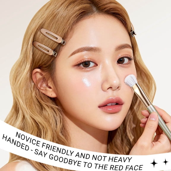 UNLLLL Natural Soft Blush Contouring Makeup Brush, Synthetic Bristles for Smooth Powder and Cream Application, Ergonomic Handle for Precise Blending, for Daily Face Makeup