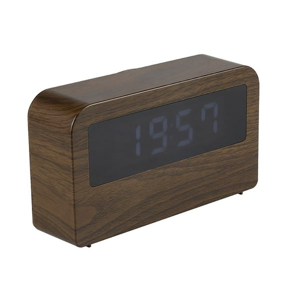 UNLLLL New Bedside Clock Colorful Night Flip Page Book Foreign Trade Gifts Luminous Wood Clock, for Bedroom, Outdoor, Gift Giving