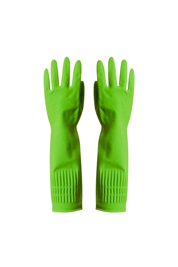 Oil-repellent Gloves Lengthened Anti-slip Household Solid Color Gloves, for Indoor or Outdoor