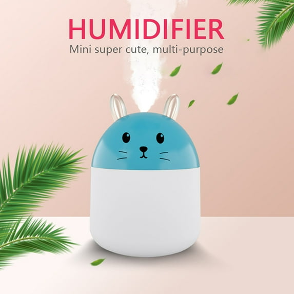 UNLLLL Portable Mini Humidifier 250ml Cool Mist Humidifier with Night Light, for Home, Outdoor, Car