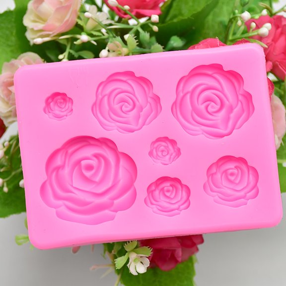 UNLLLL Rose Flower Fondant Tools Chocolate , for Cake, Chocolate, Biscuit