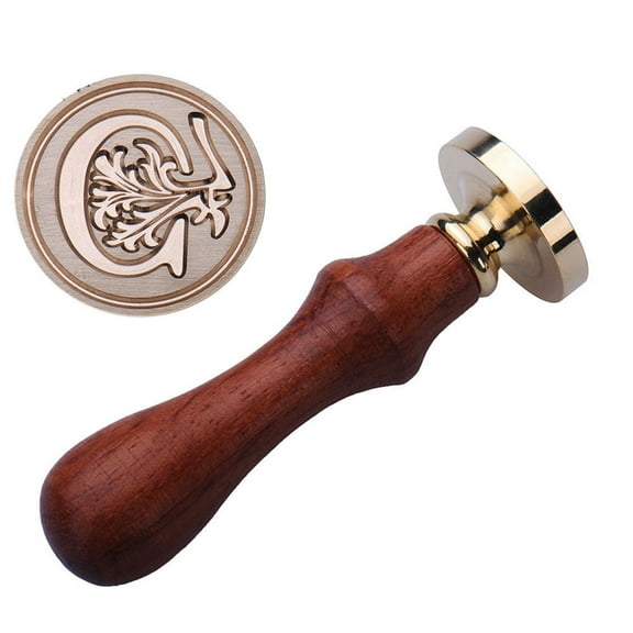 UNLLLL Set Of 26 Fancy Letter 3D Embossed Sealing Kit And Wooden Handle As A Gift For Teachers' Day, Mother's Day And Thanksgiving Day, for Students and Office Workers