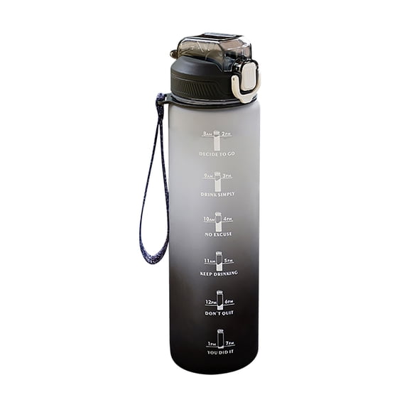 UNLLLL Sports Water Cup Male Large-capacity Student Water Bottle Fitness Cup Straw Kettle Outdoor 1L Super Large Space Cup, for Adults or Kids