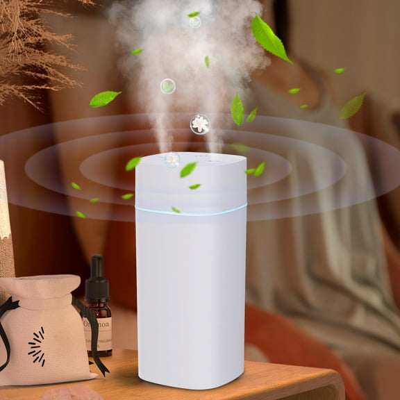 UNLLLL Spray Aromatherapy Humidifier Intelligent Dazzles Light 2-gear Adjustment, for Home, Outdoor, Car