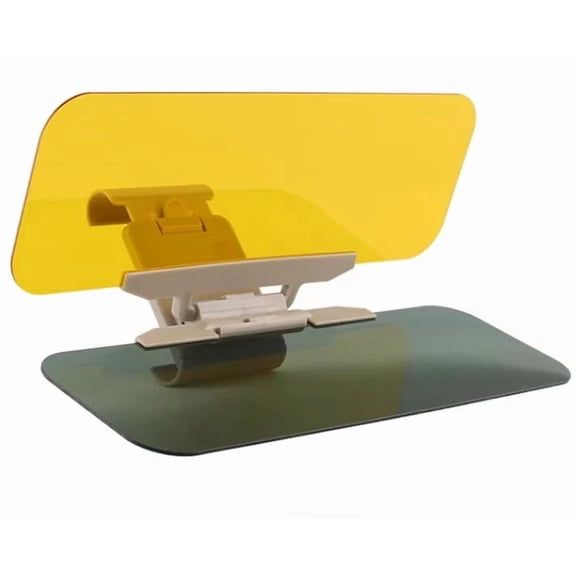 UNLLLL Sun Visor Extender for Car, Anti Glare UV Protection Clip On Shield, Acrylic Car Windshield Sunshade, Day or Night Polarized Sun Visor Extender, for Safe Driving