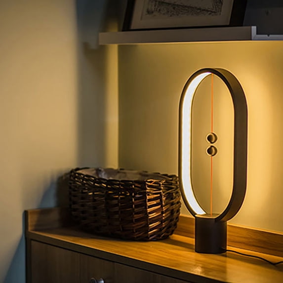 UNLLLL USB Creative Balance Lamp Magnetische Mid-Air-Schalter Warm Eye-Care-LED-Lamp, for Bedroom, Outdoor, Gift Giving