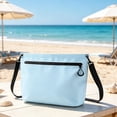 thumbnail image 1 of UNLLLL Waterproof Zipper Storage Crossbody Bag, Portable PVC Beach Toiletry Organizer, Travel Dry Shoulder Bag, for Swimming Diving Outdoor Adventure Use (Blue), 1 of 7