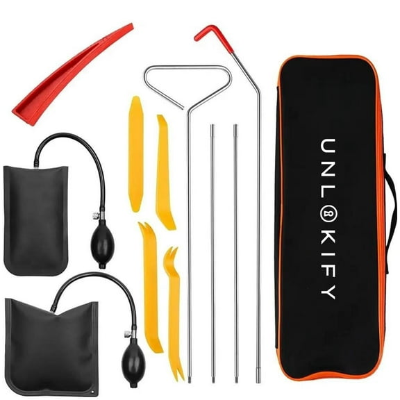 UNLOKIFY Auto Emergency Car Tool Kit Trim Removal Kit with Carrying Case