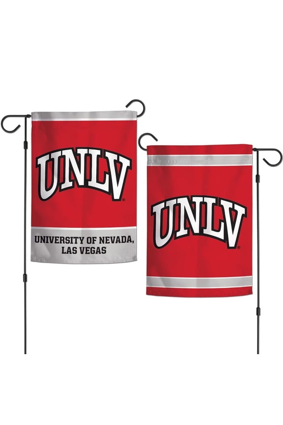 UNLV Rebels 12.5 x 18" Double Sided Yard and Garden College Banner Flag is Printed in The USA