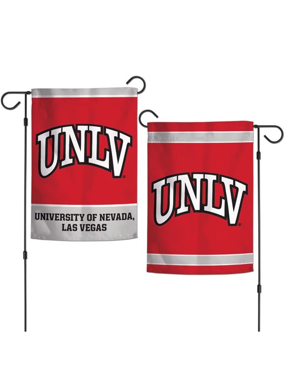 UNLV Rebels 12.5 x 18" Double Sided Yard and Garden College Banner Flag is Printed in The USA