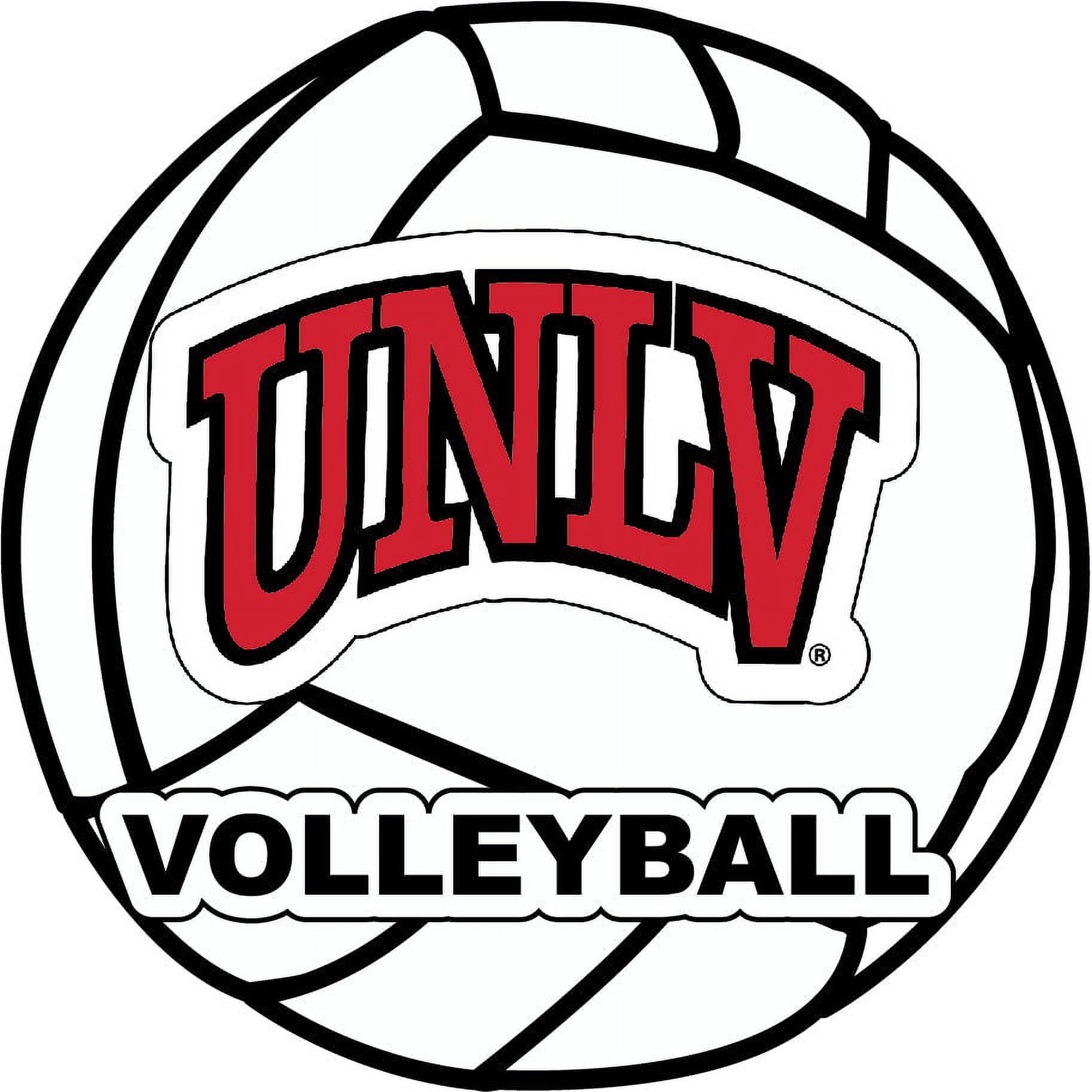 UNLV Rebels 4Inch Round Volleyball Vinyl Decal Sticker
