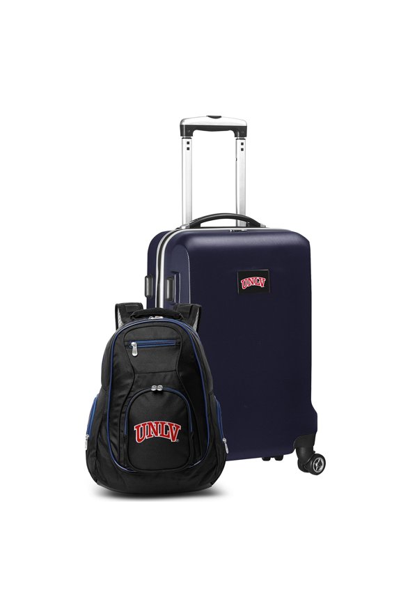 UNLV Rebels Deluxe 2-Piece Backpack and Carry-On Set - Navy