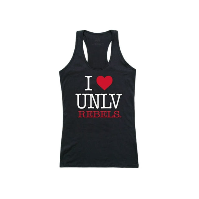 UNLV University of Nevada Las Vegas Rebels Womens Love Tank Top T-Shirt Black