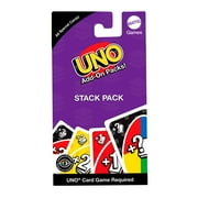 UNO Add-on-Packs Stack Pack Card Game for Kids, Family & Game Nights, Travel, Camping & Parties